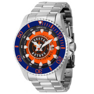 Invicta Men's 43464 MLB Houston Astros Quartz Orange, Silver, White, Blue Dial Watch