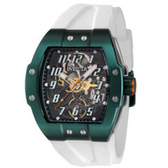 Invicta Men's 43519 JM Correa Automatic 3 Hand Transparent, Green Dial Watch