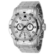 Invicta Men's 46994 Pro Diver Quartz Chronograph Silver Dial Watch