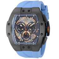 Invicta Men's 44412 JM Correa Quartz Multifunction Light Blue, Transparent Dial Watch