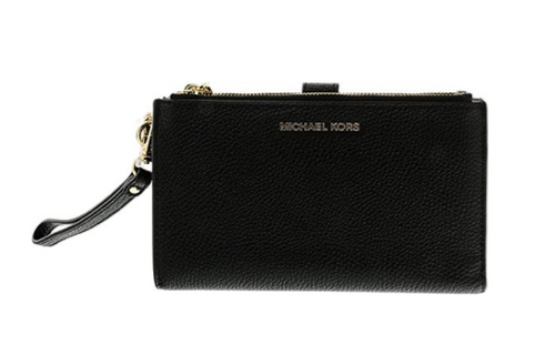 michael kors adele wristlet black