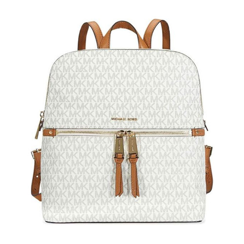 Michael Kors Rhea Medium backpack - Vanilla MICHAEL KORS Dallas Medium Signature Logo Backpack-Vanilla  main image 4