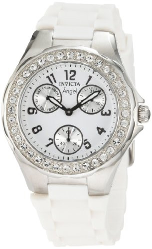 Invicta White Dial Crystal Accent Silicone Women\'s Watch Invicta Women main image 2