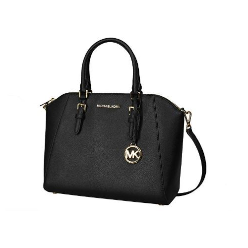 Michael Kors Large Ciara Saffiano Leather Womens Satchel 35H5GC6S3L-001 ...