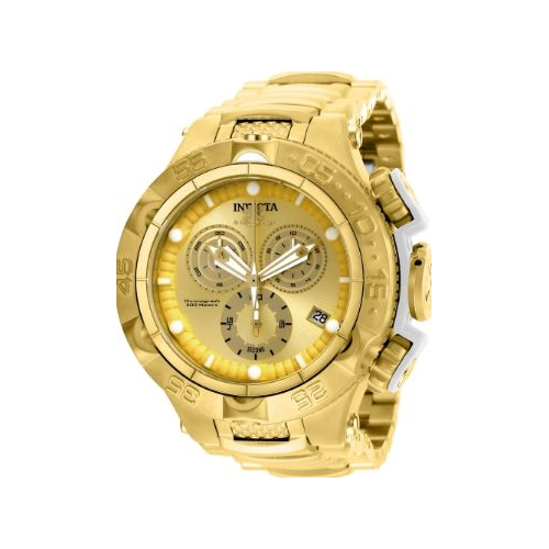 腕時計(アナログ) Invicta Men's 27677 Subaqua Quartz Chronograph Gold Dial Watch Invicta Men's 27677 Subaqua Quartz Chronograph Gold Dial Watch