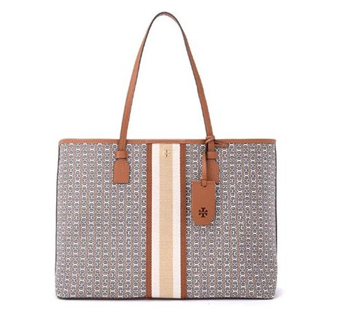 Tory Burch Gemini Link Tote (Light Umber) 53303-905 - AllGlitters