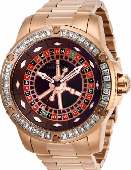 その他 Invicta Men's 28714 Specialty Automatic 3 Hand Black Red Green Brown Rose Gold Dial Watch Invicta Men's 28714 Specialty Automatic 3 Hand Black, Red, Green