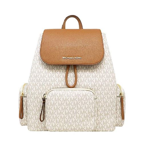 Michael Kors LG Backpack Vanilla/ACRN Abbey Large Logo Backpack in VANILLA/ACORN - Sale | Michael  main image 3