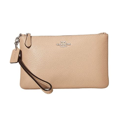taupe wristlet