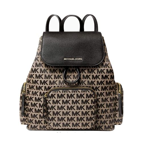 Michael Kors Abbey Cargo Backpack (Beige) Michael Kors Abbey Large Cargo Backpack - Aluminum  main image 2