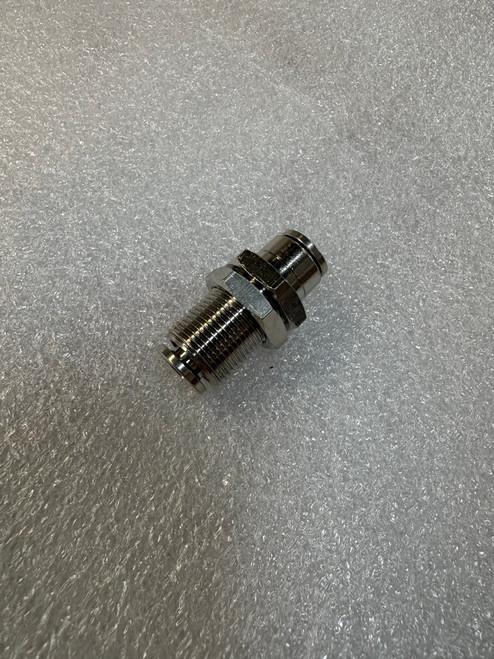 Push-to-Connect Tube Fitting Through-Wall Coupling for 1/4"