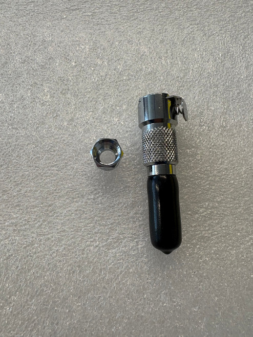 CPC, Chrome Inline Socket, 1/4" Tube OD, 1/8" Cplr, Shutoff