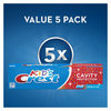 Crest Kid’s Cavity Protection Toothpaste – 5 pack of 4.6 oz tubes. Sparkle Fun flavor, fluoride cavity protection, gentle formula for children ages 2+.
