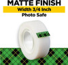 Scotch Magic Tape Refill – 12 pack of 3/4" × 1500" rolls. Invisible matte, photo-safe, durable, writable tape ideal for office, school, and home use.