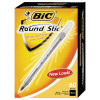 BIC Round Stic Ballpoint Pens – Combo pack of 120 pens (60 blue, 60 black). Medium point 1.0mm, smooth and reliable everyday writing.