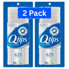 Q-tips Cotton Swabs Original 625 Count (2 Pack) provide gentle, reliable hygiene and beauty care with 100% cotton tips—1,250 swabs total.