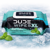 DUDE Wipes XL Flushable Wet Wipes Mint Chill 3 Pack (150 Count) deliver extra-large, septic-safe cleansing with a refreshing cooling sensation.