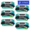 DUDE Wipes XL Flushable Wet Wipes Mint Chill 300 Count (6 Pack) deliver extra-large, septic-safe cleansing with a refreshing cooling sensation.