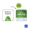 Simply Mints Peppermint offers clean, refreshing breath support in a compact tin with 30 naturally flavored mints.