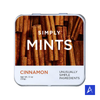 Simply Mints Cinnamon delivers bold, spicy breath freshness in a compact tin with 30 clean-ingredient mints.