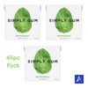 Natural peppermint chewing gum made with a plastic-free, plant-based gum base. Eco-friendly multipack with 45 total pieces.