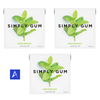 Natural spearmint chewing gum made with a plastic-free, plant-based gum base. Eco-friendly multipack with 45 total pieces.