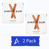Natural cinnamon chewing gum made with a plastic-free, plant-based gum base. Eco-friendly 2-pack with 30 total pieces.