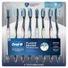Oral-B ProHealth Advanced Manual Toothbrush 8-pack features soft bristles and plaque eraser design for gentle, everyday adult oral care.