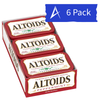 Altoids Peppermint Breath Mints 6 Pack. Curiously strong peppermint mints in classic 1.76 oz tins for long-lasting breath freshness.