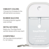 Shop the Touchland Hand Mist Case in Icy White — silicone holder with keychain clip for your Power Mist bottle.