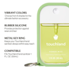 Shop the Touchland Hand Mist Case in Matcha Green — silicone holder with keychain clip for your Power Mist bottle.