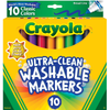 Shop Crayola Ultra-Clean Washable Broad Line Markers 1 pack — 10 markers in classic colors. Non-toxic, washable, classroom-ready.