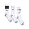 Shop Adidas Men's 3pk Cushioned 3-Striped Crew Cut Socks White, Size 6-12. ClimaCool moisture-wicking, full cushioned footbed, signature 3-Stripes.