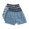 Shop Hanes Men's 4-Pack Yarn Dyed Woven Boxers Size Large (Waist 36-38 in). Assorted colors and plaid designs, tagless waistband, no-gap fly.