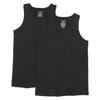 Shop Pair of Thieves Men's 2-Pack Supersoft Fitted Tanks Black, Size Medium. 4-way stretch, tagless, no-chafe seams, cloud-comfortable fabric.