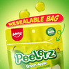 Shop Amos Peelerz Green Apple Gummy Candy 6oz at A Complete Cart. Peelable gummy strands in bright green apple flavour. Soft, chewy and fun to pull apart.