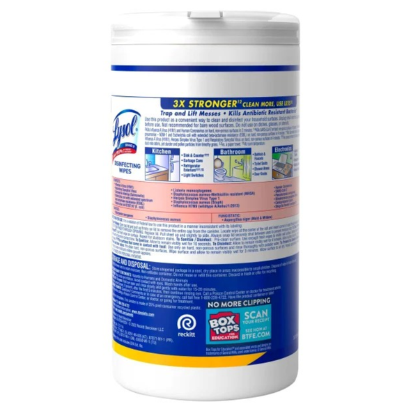Lysol Disinfecting Wipes – Lemon Lime scent, 95 count each, 2 pack. Kills 99.9% of viruses and bacteria. Perfect for home, office, and daily disinfecting.