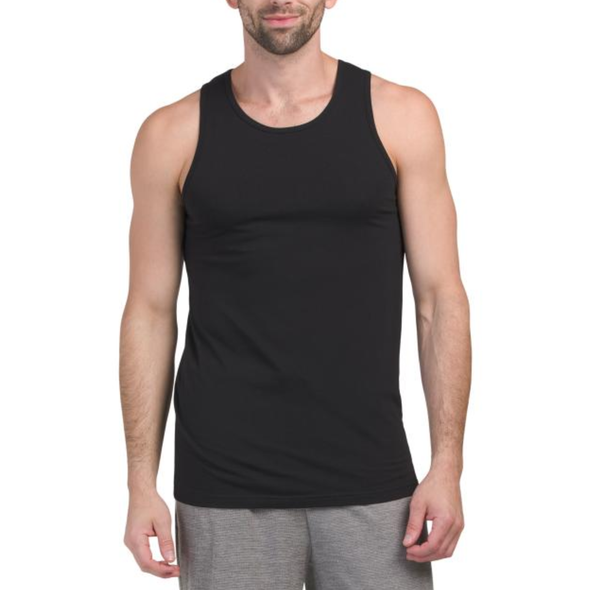 Shop Pair of Thieves Men's 2-Pack Supersoft Fitted Tanks Black, Size XL. 4-way stretch, tagless, no-chafe seams, cloud-comfortable fabric.