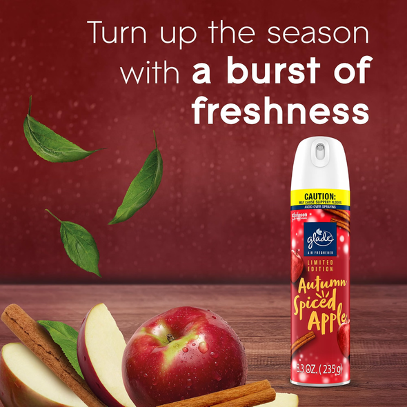 Shop Glade Autumn Spiced Apple 8.3oz at A Complete Cart. Long-lasting Autumn Spiced Apple scent.