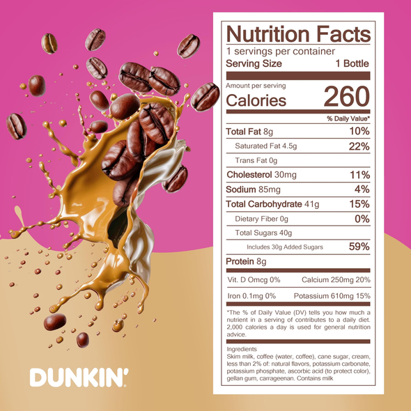 Shop Dunkin Iced Coffee French Vanilla, 13.7 oz at A Complete Cart. Ready-to-Drink Iced Coffee with french vanilla flavor. Everyday low price.