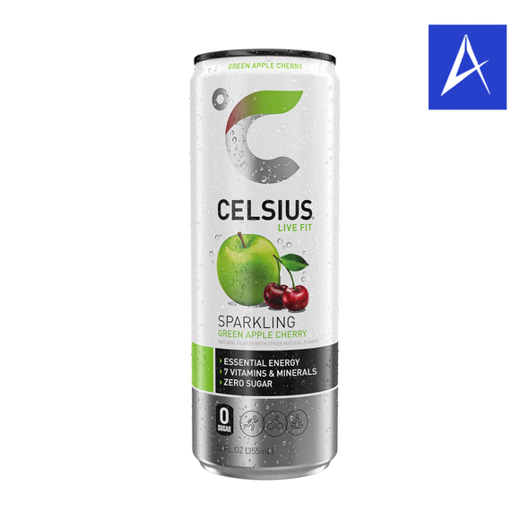 Shop CELSIUS Sparkling Green Apple Cherry 12 fl oz at A Complete Cart. Energy Drink with sparkling green apple cherry flavor. Everyday low price.