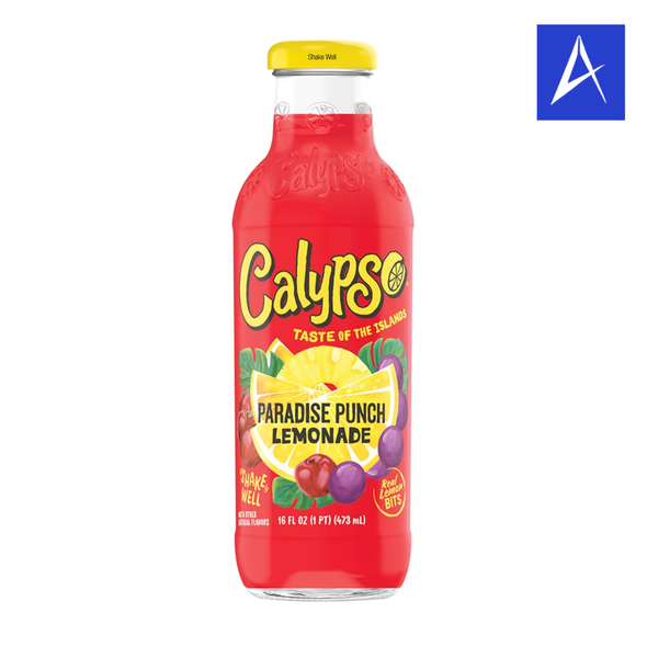 Shop Calypso Paradise Lemonade 16oz at A Complete Cart. Island-style lemonade with real lemon bits, caffeine free, 16 fl oz glass bottle. Everyday low price.