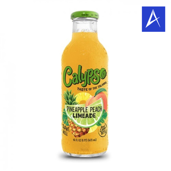 Shop Calypso Pineapple Peach Lemonade 16oz at A Complete Cart. Island-style lemonade with real lemon bits, caffeine free, 16 fl oz glass bottle. Everyday low price.