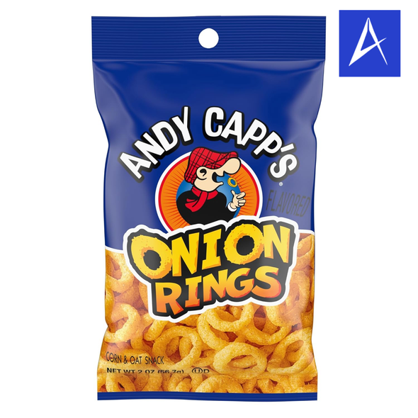 Shop Andy Capps Onion Rings 3oz at A Complete Cart. Onion corn & potato snack in a 3 oz bag — ready to eat. Everyday low price.