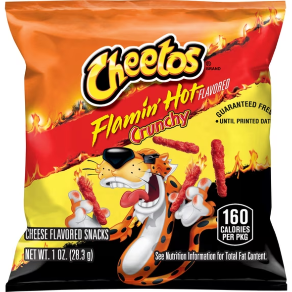 Shop Cheetos Xtra Flamin Hot 1oz at A Complete Cart. Xtra Flamin' Hot cheese puff snack in a 1 oz bag — ready to eat. Everyday low price.