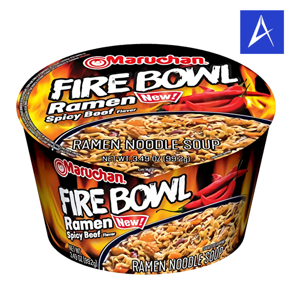 Shop Maruchan Fire Bowl Spicy Beef Ramen 3.5oz at A Complete Cart. The hottest in the range, in a wide bowl that's easier to eat from than a cup. Order online.