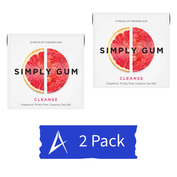 Cleanse chewing gum made with a plastic-free, plant-based gum base. Eco-friendly 2-pack with 30 total pieces.