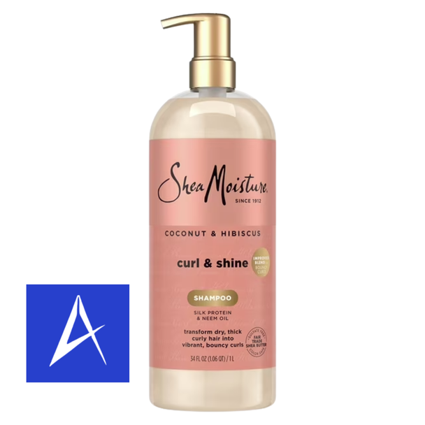 Shea Moisture Coconut Hibiscus Curl Shine Shampoo 34oz