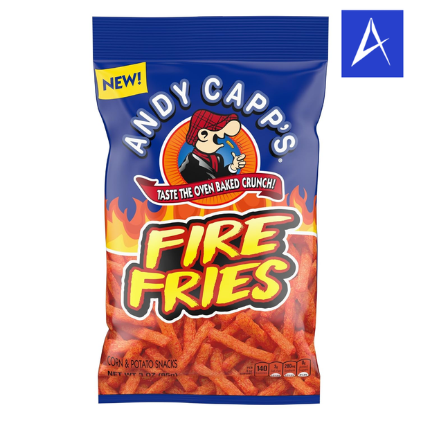 Shop Andy Capps Fire Fries 3oz at A Complete Cart. Hot corn & potato snack in a 3 oz bag — ready to eat. Everyday low price.