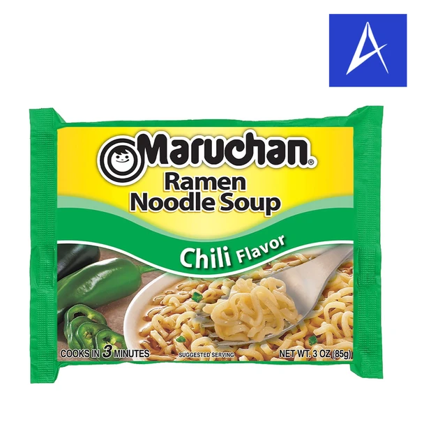 Shop Maruchan Chili Ramen 3oz at A Complete Cart. Chilli-forward seasoning that turns the broth red and warming. Ready in 3 minutes. Local delivery in Atlanta.